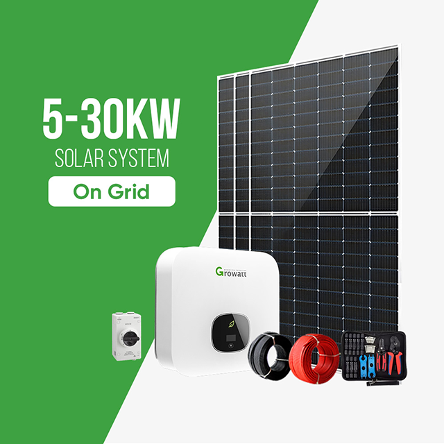 Solution solaire haute performance connect&eacute;e au r&eacute;seau de 50 &agrave; 100 kW pour les entreprises industrielles et commerciales