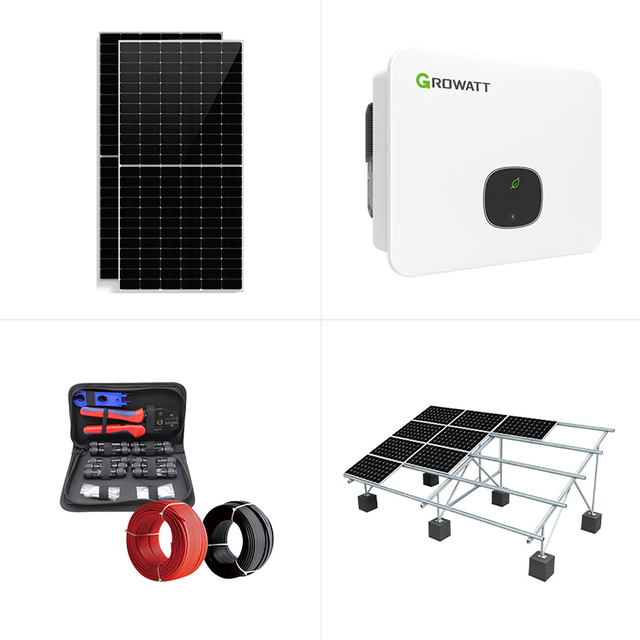 Komersyal na 30kW 50kW On-Grid Solar System Tier 1 PV Panels 3 Phase Grid Tied Power Plant High Efficiency Industrial Solar Kit