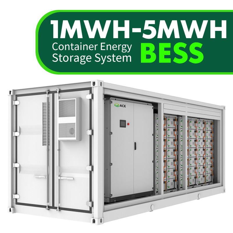 Sistema de almacenamiento de energ&iacute;a en contenedores de 1MWh-5MWh, sistema de almacenamiento de energ&iacute;a en bater&iacute;a BESS LiFePO4 en contenedor para proyectos solares y de microrredes a escala de servicios p&uacute;blicos